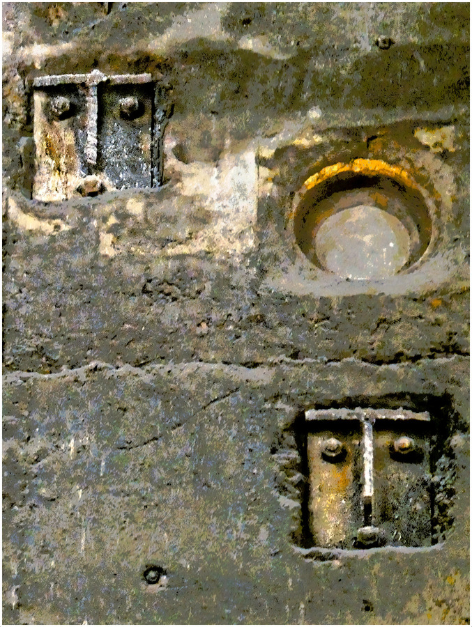 Girders in concrete, abstract - Ian Bancroft